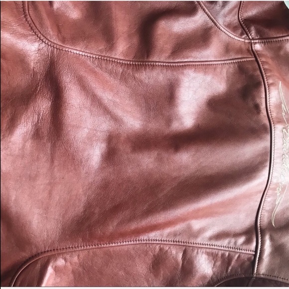 Harley Davidson brown script leather jacket XXL - Picture 7 of 8